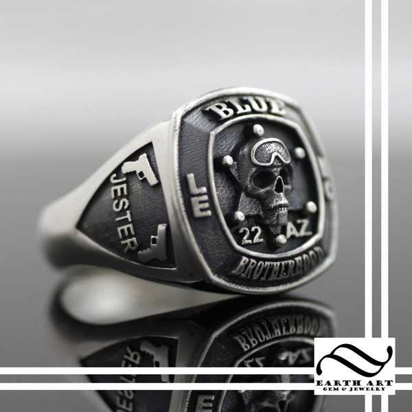 Custom made motorcycle club rings hotsell