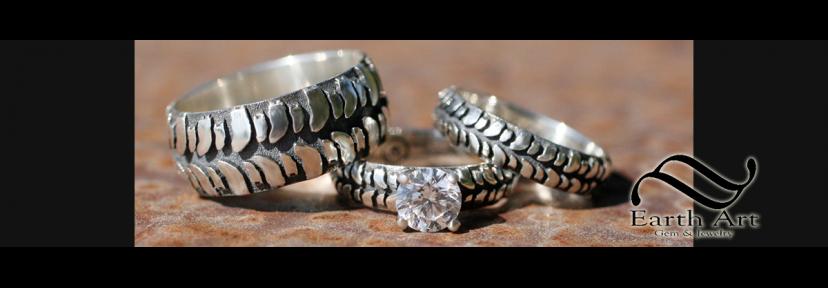 Mud Bogger Tire Rings and wedding bands
